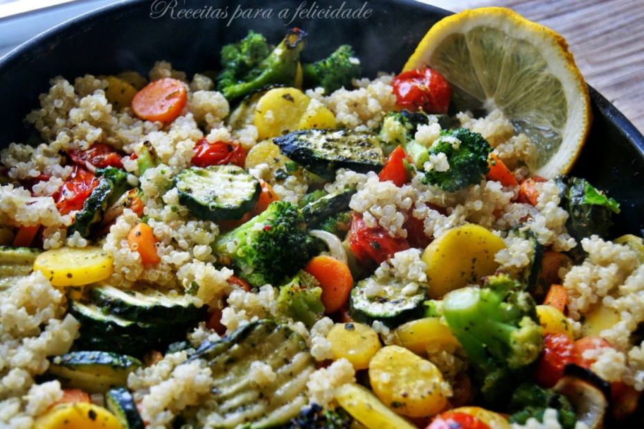 Salada de Quinoa com Vegetais Assados